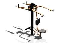 Уличный тренажер "Верхняя тяга Брусья Пресс" УТ339 в Новосибирске