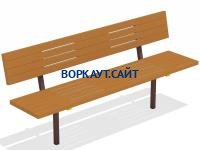 Диван уличный МАФ 1608 в Новосибирске