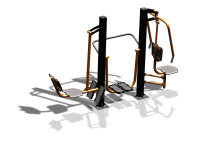 Уличный тренажер "Жим ногами Шагомер Жим от груди" УТ333 в Новосибирске