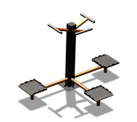 Уличный тренажер "Твистер тройной" УТ337 в Новосибирске