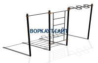 Спортивный комплекс воркаут ВС-129 в Новосибирске