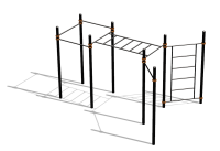 Спортивный комплекс воркаут ВС-117 в Новосибирске
