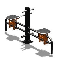Уличный тренажер  "Каталка двойная"   УТ215 в Новосибирске