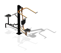 Уличный тренажер "Верхняя тяга Вело" УТ340 в Новосибирске