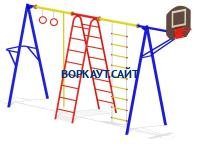 Гимнастический комплекс с баскетбольным щитом МАФ 3001 в Новосибирске