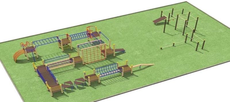 Проект спортплощадки с полосой препятствий - 1 178 100 рублей в Новосибирске