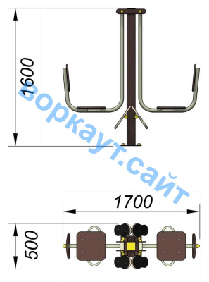 Уличный тренажер "Жим ногами горизонтальный " УТ 003 в Новосибирске Уличный тренажер "Жим ногами горизонтальный " УТ 003 в Новосибирске