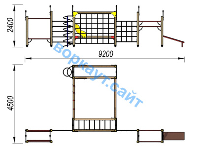 Детский спортивный комплекс ДСК 3102 в Новосибирске