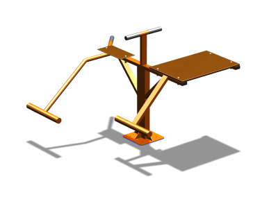 Уличный тренажер "Пресс Гиперэкстензия" УТ327 в Новосибирске