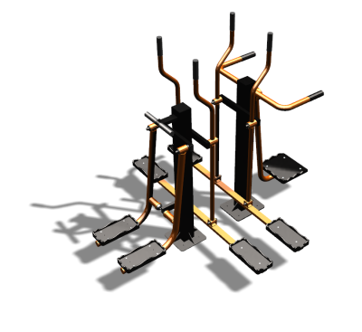 Уличный тренажер "Шпагат Маятник Лыжник двойной" УТ335 в Новосибирске