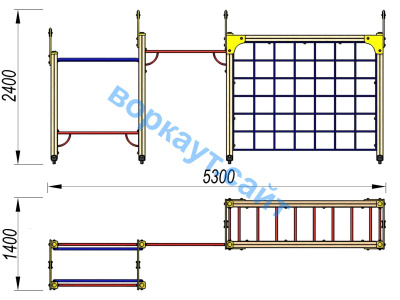 Детский спортивный комплекс Атлет ДСК 3106 в Новосибирске