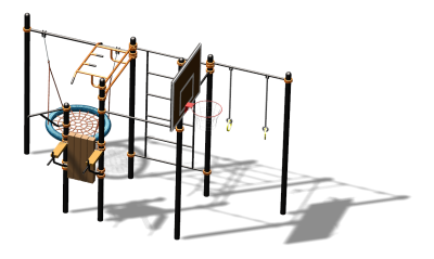 Спортивный комплекс воркаут ВС-104 в Новосибирске