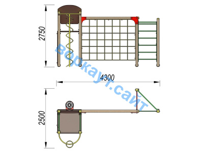 Детский спортивный комплекс Игровой ДСК 3111 в Новосибирске Детский спортивный комплекс Игровой ДСК 3111 в Новосибирске