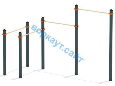 Турник двойной с брусьями ВС-17 в Новосибирске