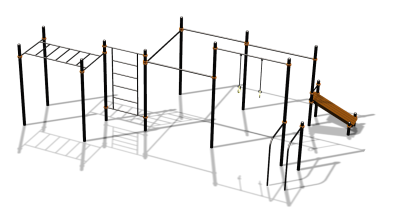 Спортивный комплекс воркаут ВС-153 в Новосибирске