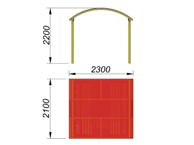 Навес судейский МАФ 4004 в Новосибирске