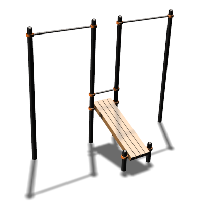 Воркаут турники со скамьей для пресса ВС-27 в Новосибирске