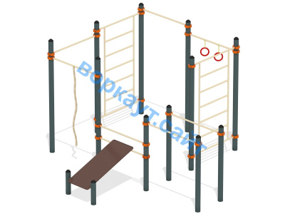 Спортивный комплекс воркаут ВС-47 в Новосибирске