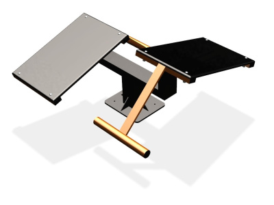 Уличный тренажер  "Скамья для пресса двойная"   УТ213 в Новосибирске