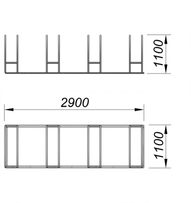 Велопарковка МАФ 6002 в Новосибирске