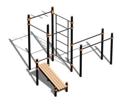 Спортивный комплекс воркаут ВС-91 в Новосибирске