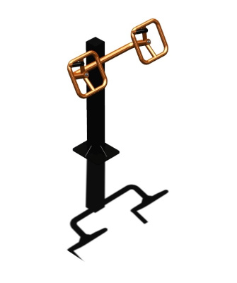 Уличный тренажер "Штурвал одинарный" УТ 122 в Новосибирске