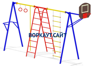 Гимнастический комплекс с баскетбольным щитом МАФ 3001 в Новосибирске Гимнастический комплекс с баскетбольным щитом МАФ 3001 в Новосибирске