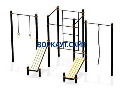 Спортивный комплекс воркаут ВС-44 в Новосибирске