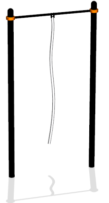 Турник с гимнастическим канатом ВС-34 в Новосибирске