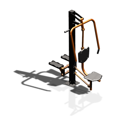 Уличный тренажер "Жим от груди Степпер" УТ342 в Новосибирске