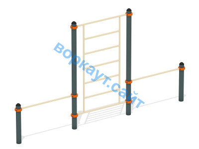 Шведская стенка с перекладинами ВС-13 в Новосибирске