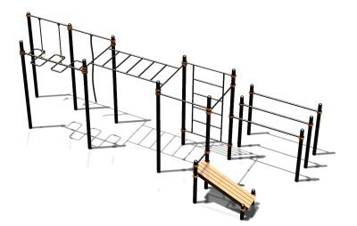 Спортивный комплекс воркаут ВС-77 в Новосибирске