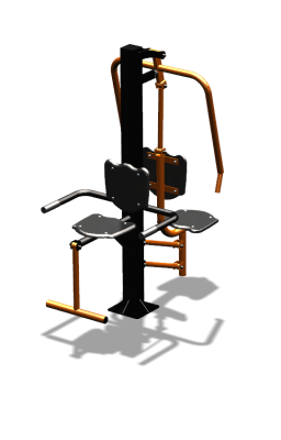 Уличный тренажер "Жим от груди Флекс" УТ324 в Новосибирске