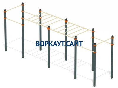 Воркаут рукоход с турниками ВС-23 в Новосибирске