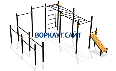 Спортивный комплекс воркаут ВС-109 в Новосибирске