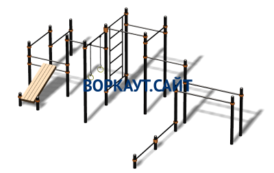 Спортивный комплекс воркаут ВС-51 в Новосибирске