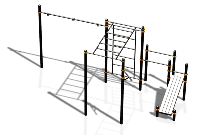 Спортивный комплекс воркаут ВС-87 в Новосибирске