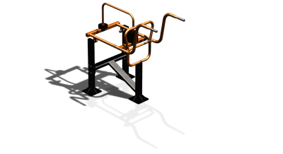 Силовой уличный тренажер  "Приседания"  УТ404 в Новосибирске