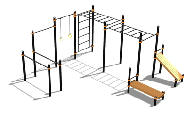 Спортивный комплекс воркаут ВС-71 в Новосибирске