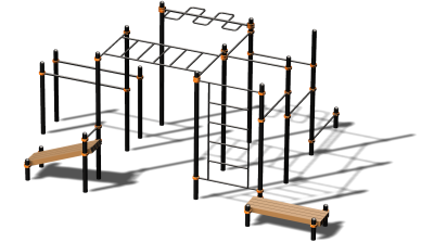 Спортивный комплекс воркаут ВС-141 в Новосибирске