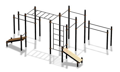 Спортивный комплекс воркаут ВС-100 в Новосибирске