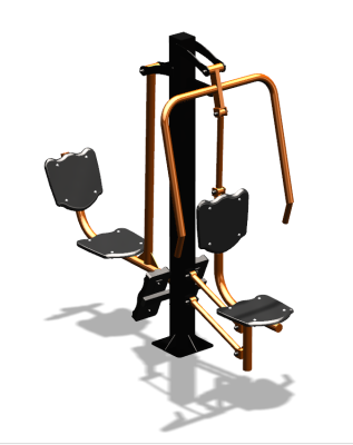 Уличный тренажер "Жим от груди Жим ногами" УТ304 в Новосибирске