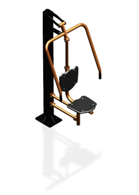 Уличный тренажер "Жим от груди одинарный" УТ 111 в Новосибирске