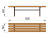 Лавочка без спинки МАФ 1601 в Новосибирске