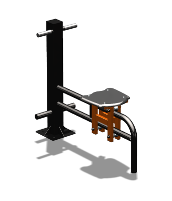 Уличный тренажер "Каталка одинарная" УТ 123 в Новосибирске