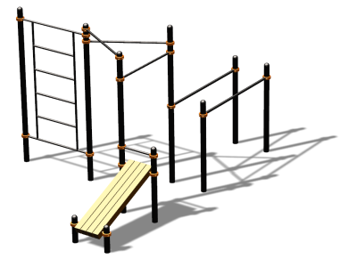 Спортивный комплекс воркаут ВС-140 в Новосибирске