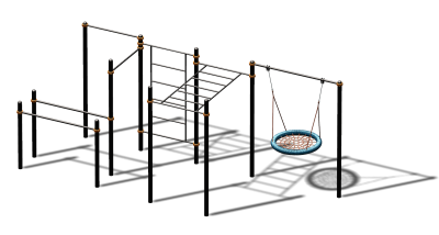 Спортивный комплекс воркаут ВС-105 в Новосибирске