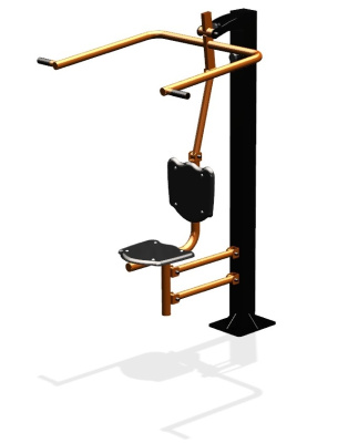 Уличный тренажер "Верхняя тяга одинарный" УТ 114 в Новосибирске