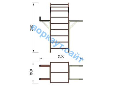 Детский спортивный комплекс 3 в 1 ДСК 3103 в Новосибирске