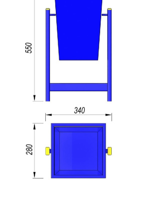 Урна МАФ 1630 в Новосибирске
